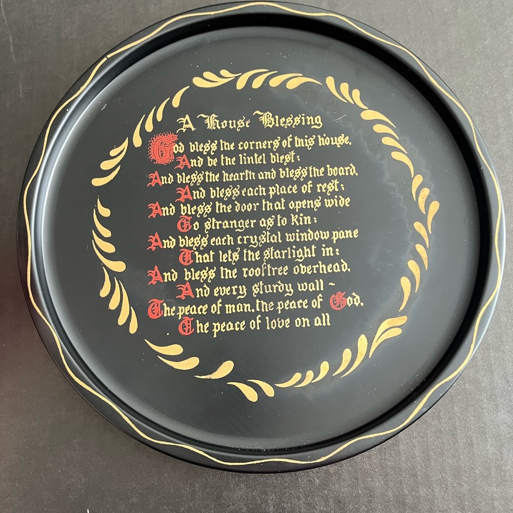 Vintage Nashco House Blessing Tray